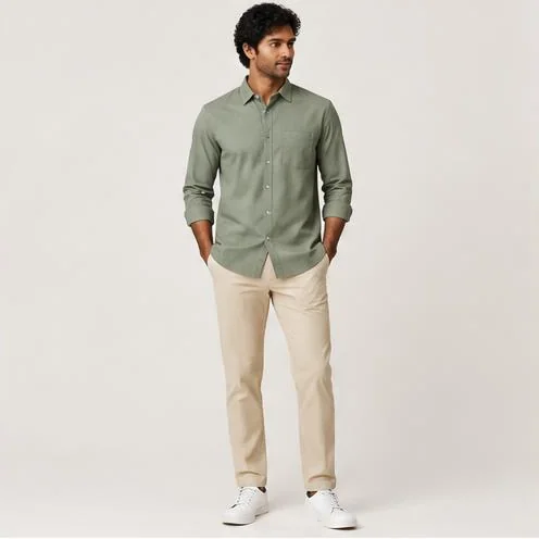 Sage Casual Button Shirt