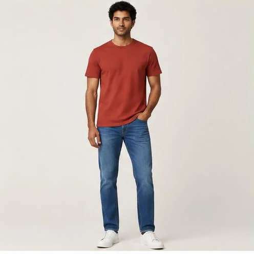 Rust Cotton T-Shirt