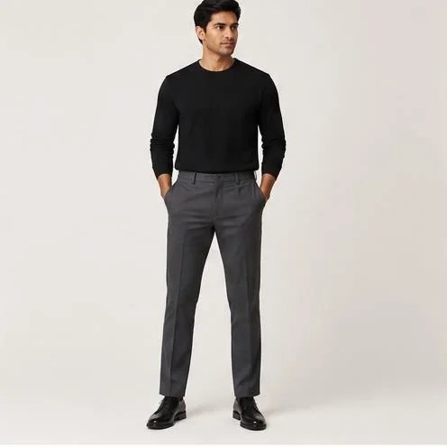 Charcoal Tailored Trousers